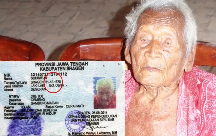 Mbah Gotho manusia tertua dari Indonesia