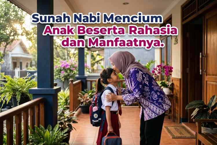 sunah mencium anak