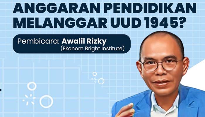 Awalil Rizky: Anggaran Pendidikan Dirancang untuk Tidak Direalisasikan