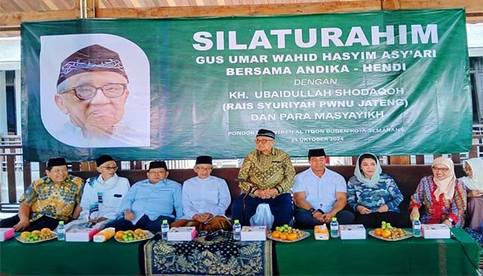 Silaturahim Gus Umar Wahid Hasyim Asy’Ari Bersama Andika-Hendi dengan Rais Syuriah PWNU Jateng