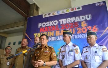 Hadapi Nataru, Gubernur Ahmad Luthfi Resmikan Posko Terpadu