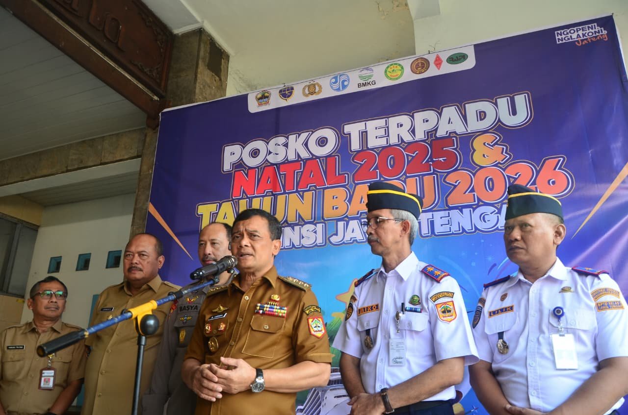 Gubernur Ahmad Luthfi Resmikan Posko Terpadu