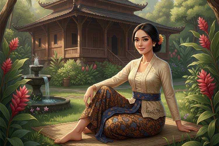 karakter yang menunjukkan sifat keperempuanan