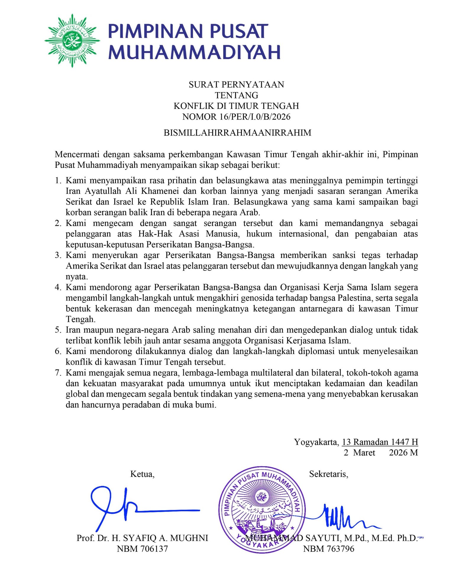 Iran PP Muhammadiyah