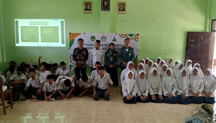 MTs Mazro’atul Ulum Pringtulis Gelar LDK IPNU-IPPNU, Cetak Pemimpin Progresif dan Inspirati