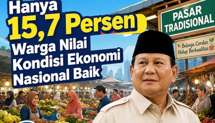 SMRC: Di Era Prabowo-Gibran, Hanya 15,7 Persen Publik Menilai Kondisi Ekonomi Nasional Baik