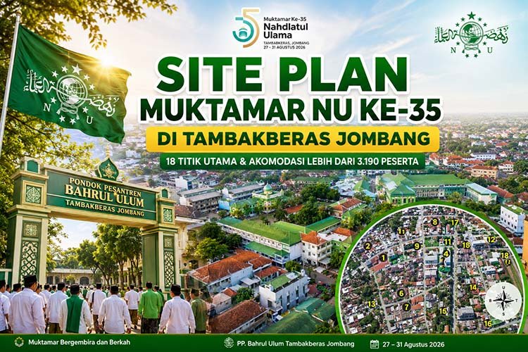 Site Plan Muktamar NU Ke-35 di Tambakberas