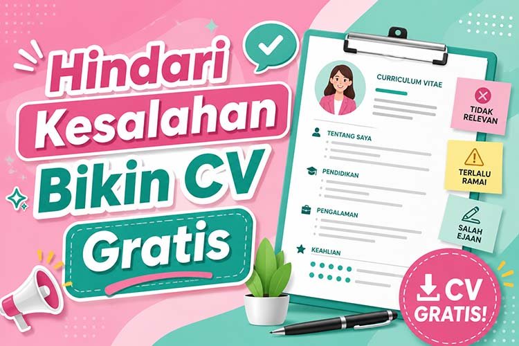 Hindari Kesalahan Bikin CV Gratis