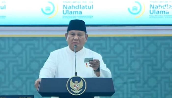 Prabowo Penuhi Janji, Terima KARTANU Anggota Seumur Hidup di Penutupan Muktamar NU
