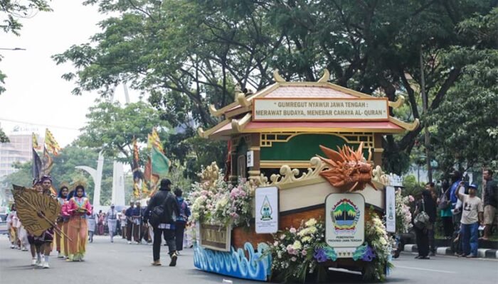 Pawai Ta’aruf MTQ Nasional 2026 Sulap Jalanan Semarang Jadi Panggung Budaya Nusantara