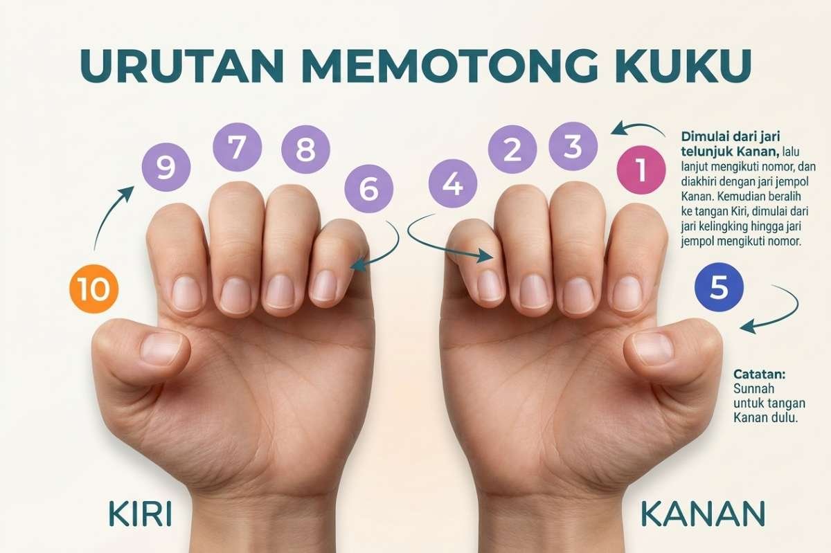 urutan memotong kuku al-ghazali